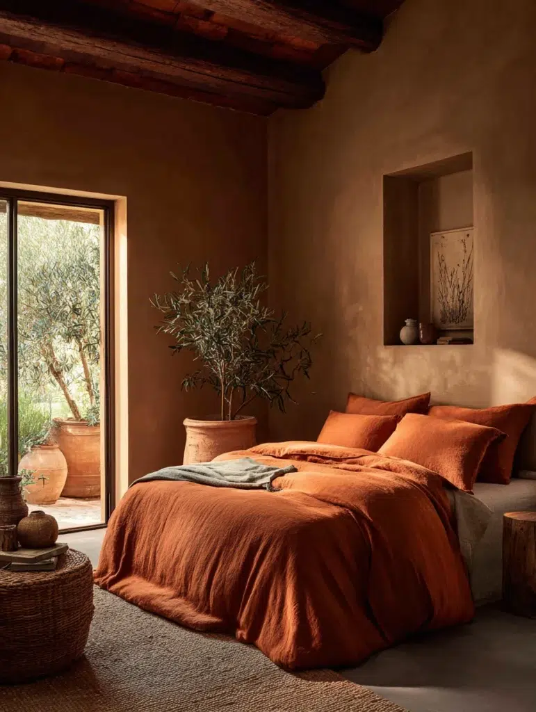 Aesthetic Italian Bedroom Ideas: Terracotta and Warm Earth Tones for Tuscan Vibes