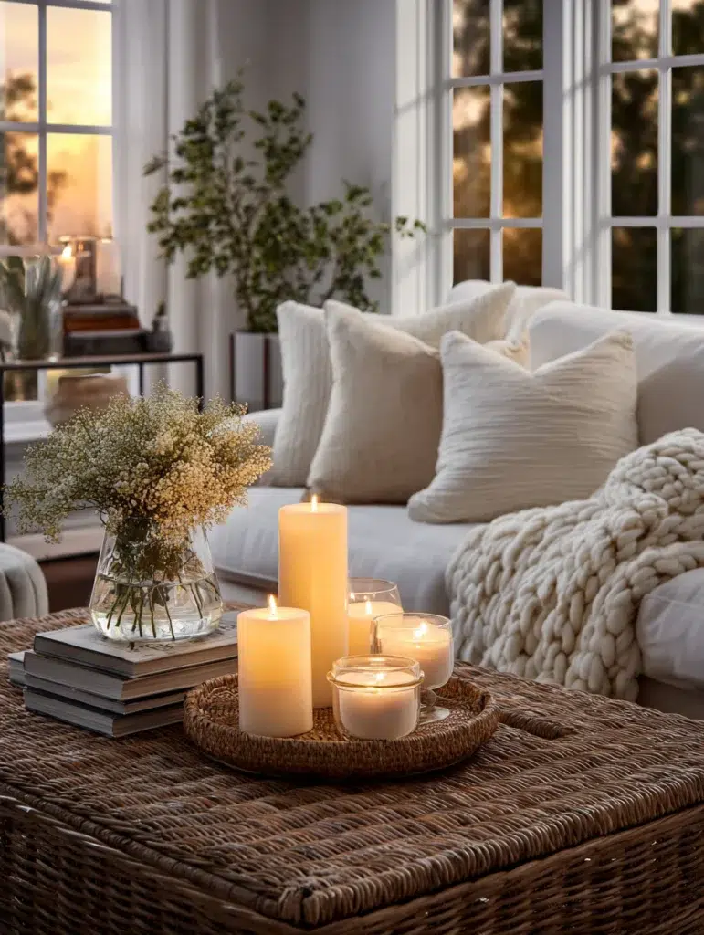 Irish Coffee Table Styling Ideas: Light Up with Irish Linen-Scented Candles