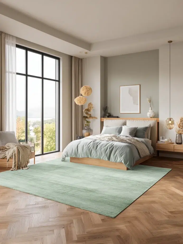 Sage Green Bedroom Ideas: Add a Sage Green Area Rug