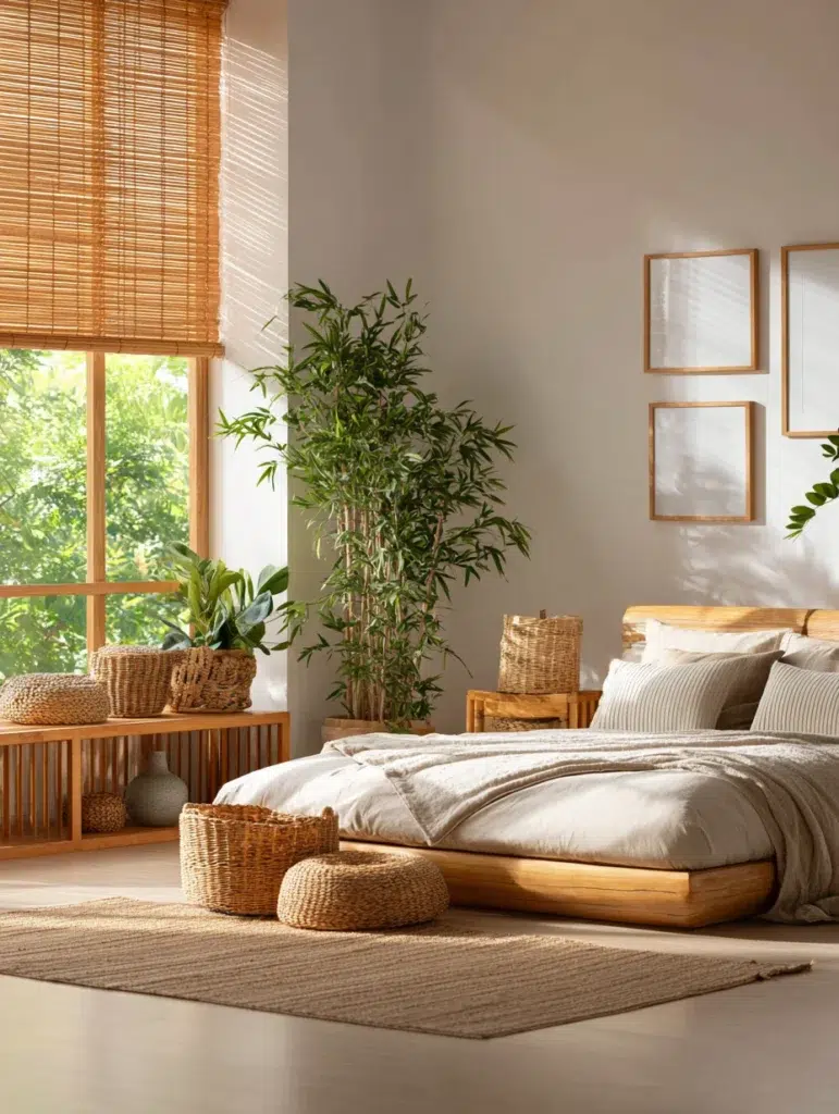 Calming Zen Bedroom Ideas: Incorporate Bamboo Accents