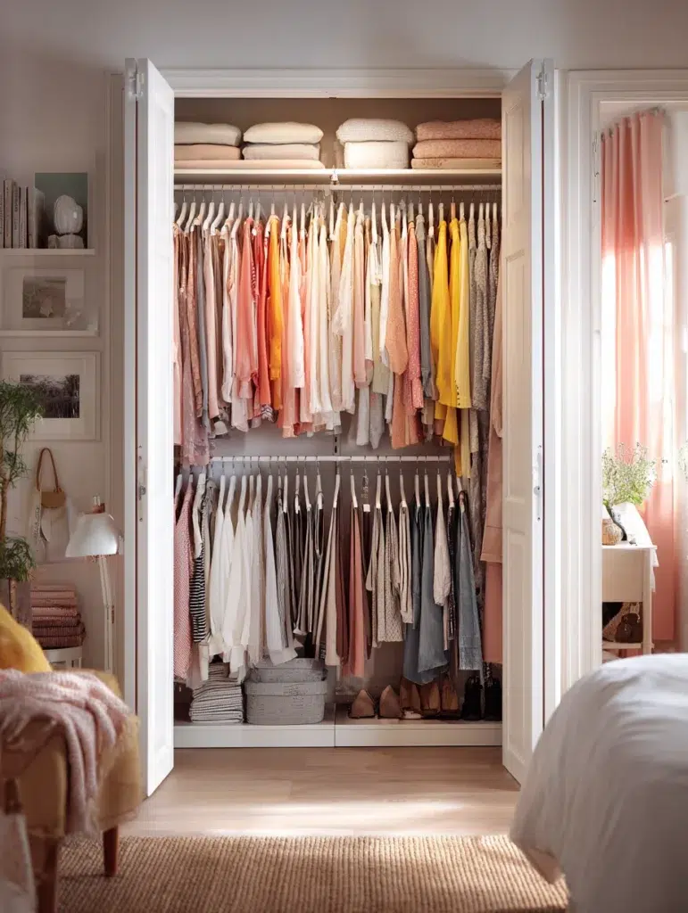 IKEA Bedroom Ideas: Maximize Closet Space with Slim Hangers