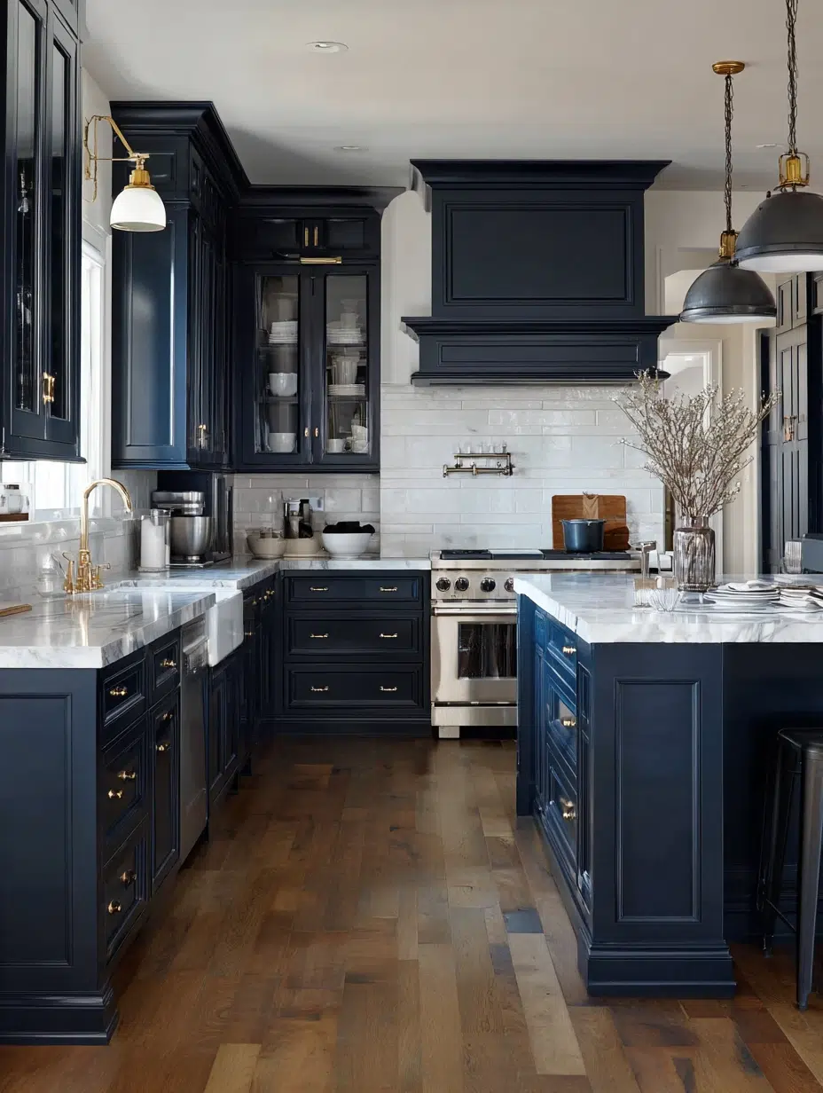 Navy Blue Kitchen Cabinet Ideas