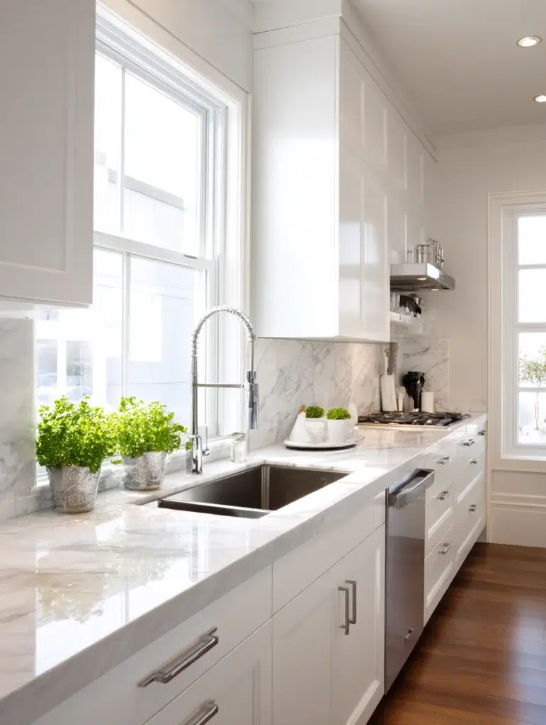 Kitchen Wash Basin Ideas: Add a Sleek Pull-Down Faucet