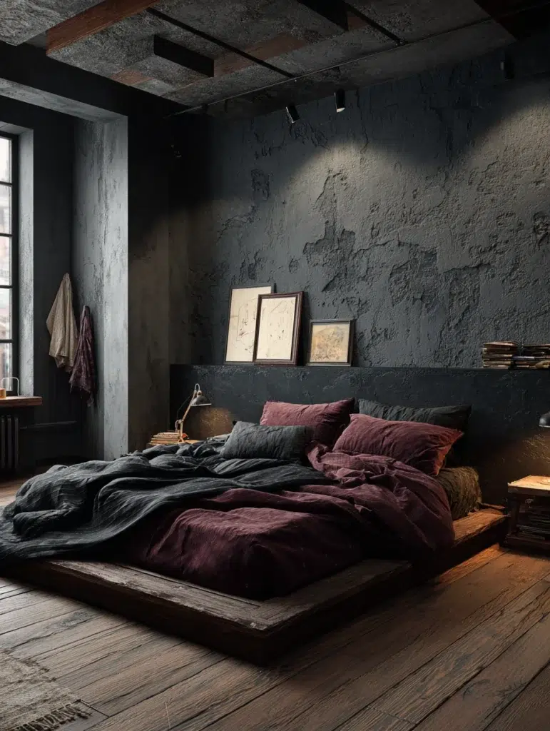 Aesthetic Grunge Room Ideas: Layer Dark Moody Colors on Your Walls
