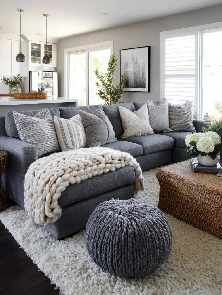Grey Couch Living Room Ideas: Layer Textures Like Your Life Depends on It
