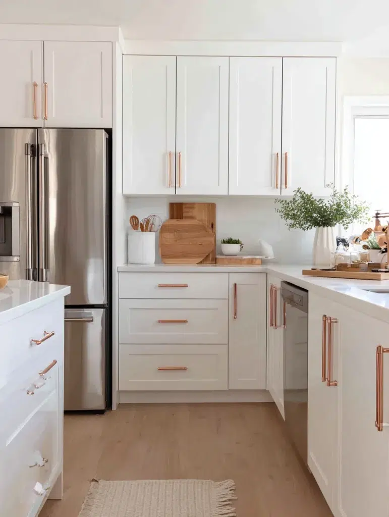 Rose Gold Kitchen Ideas: Rose Gold Cabinet Hardware Glow-Up