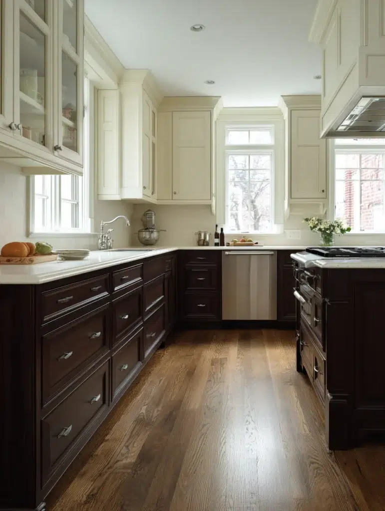 Dark Brown Kitchen Cabinet Ideas: Create a Two-Tone Kitchen
