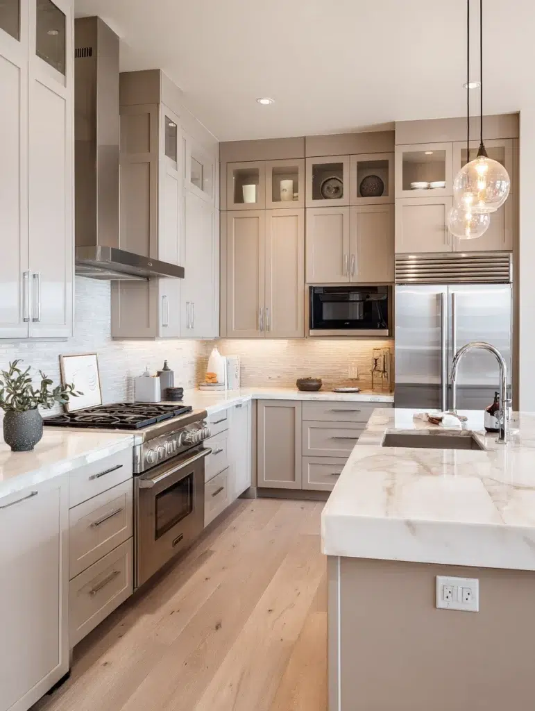 Beige Kitchen Cabinet Ideas: Greige Cabinets for a Modern Twist on Beige