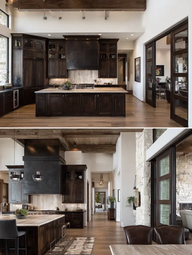 Dark Brown Kitchen Cabinet Ideas: Design an Open Concept Layout