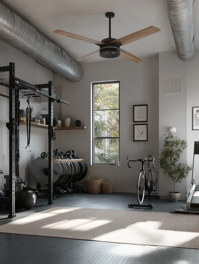 Home Gym Ideas: Install a Fan or Ventilation System