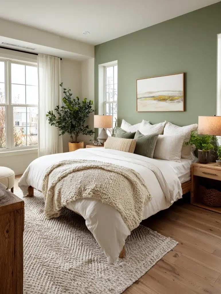 Wall Color Combinations: Sage Green and Warm Cream