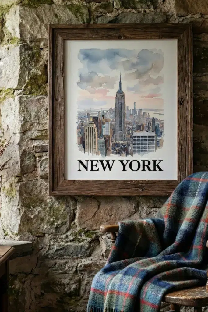 Bedroom Wall Art Ideas: New York City Wall Art Print