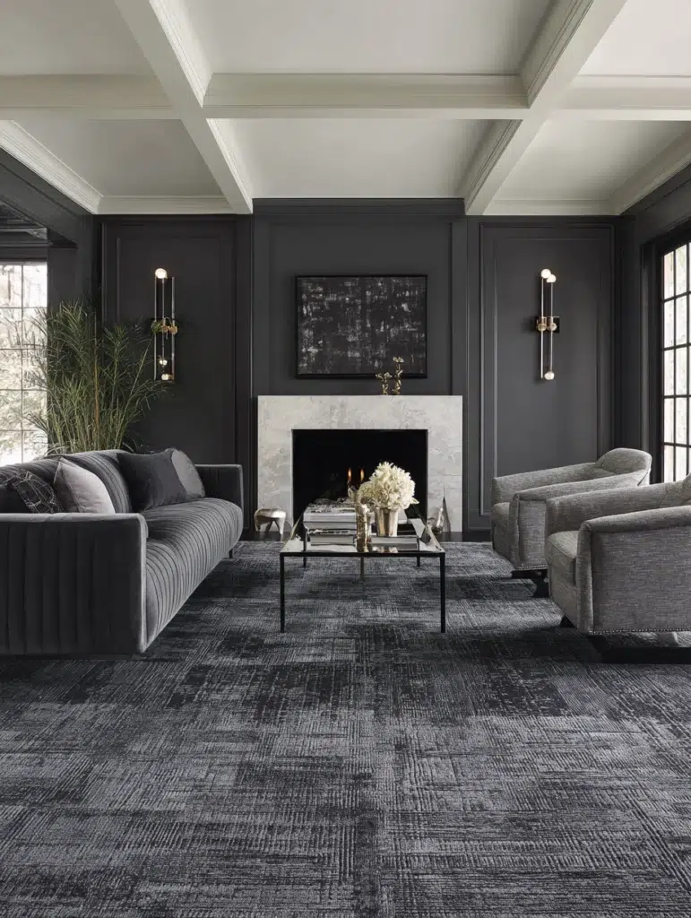 Stylish Living Room Rug Ideas: Monochrome Tonal Designs