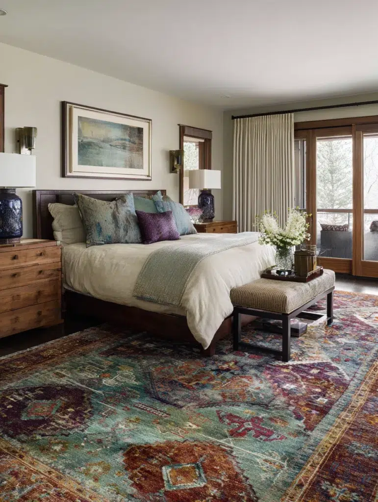 6 Jewel Toned Area Rug